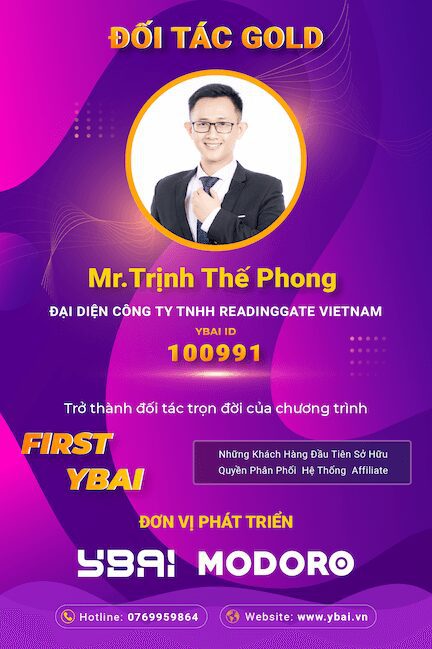 Chứng nhận GOLD FIRST YBAI - Công Ty TNHH READINGGATE VIETNAM