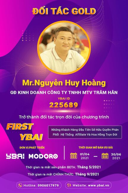 Chứng nhận GOLD FIRST YBAI - Công Ty TNHH MTV TRÂM HÂN