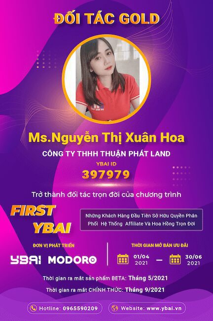 Chứng nhận GOLD FIRST YBAI - Công Ty TNHH Thuận Phát Land