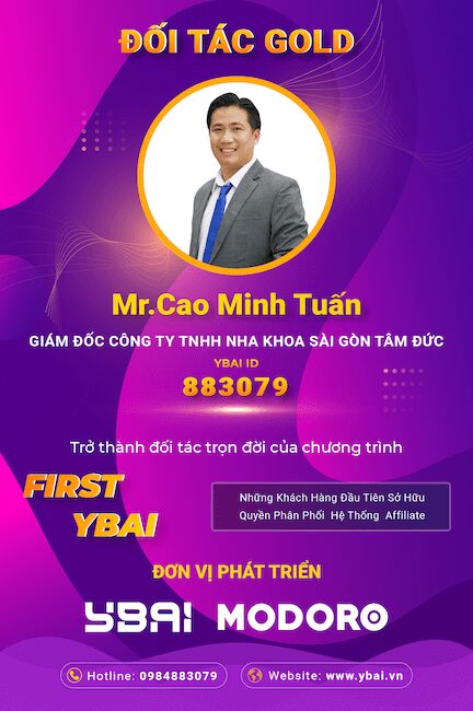 Chứng nhận GOLD FIRST YBAI - Nha Khoa Sài Gòn TÂM ĐỨC