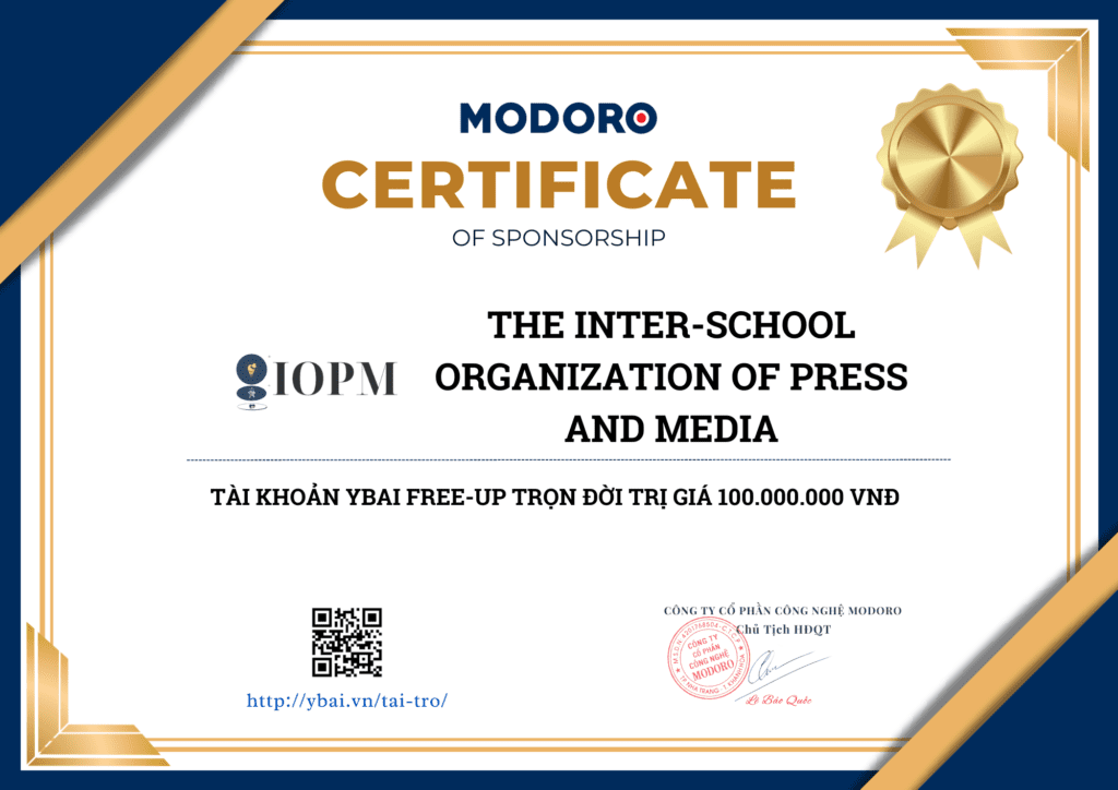 chung nhan The Inter-school Organization of Press and Media
