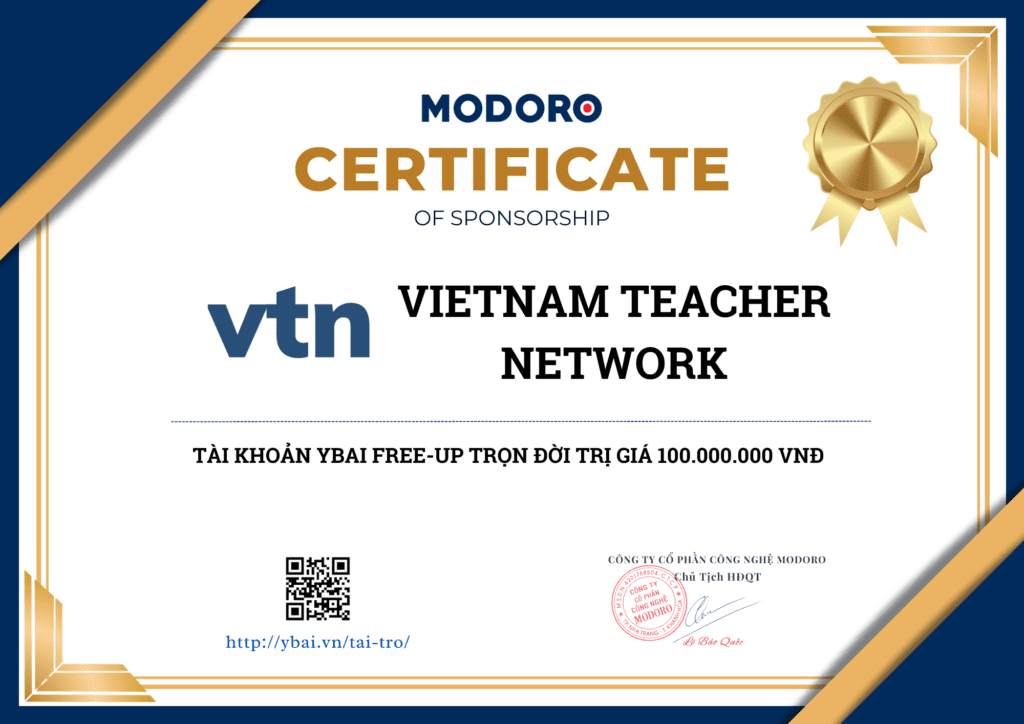 chung nhan Vietnam Teacher Network
